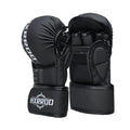 MMA Gloves Sparring Grappling Kick Boxing Gloves Hybrid Open Palm Martial Arts Mitts Light Weight for Martial Arts Sparring Karate Muay Thai Boxing Punching Bag Combat Sports Training Gloves
