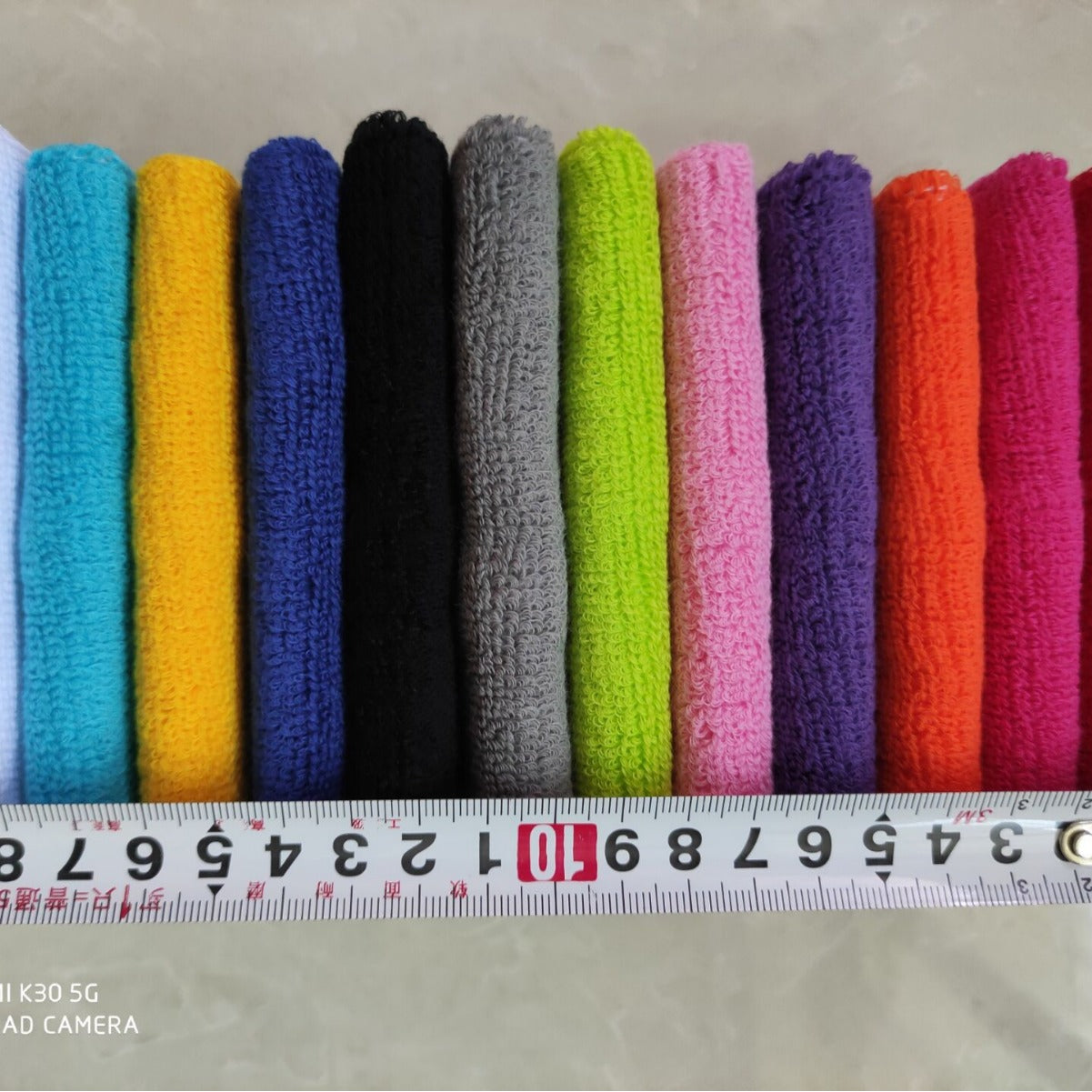 Cotton Logo Wristbands for Sports and Fitness