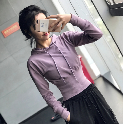 Women's Slim Pullover Hoodie for Fitness and Sports